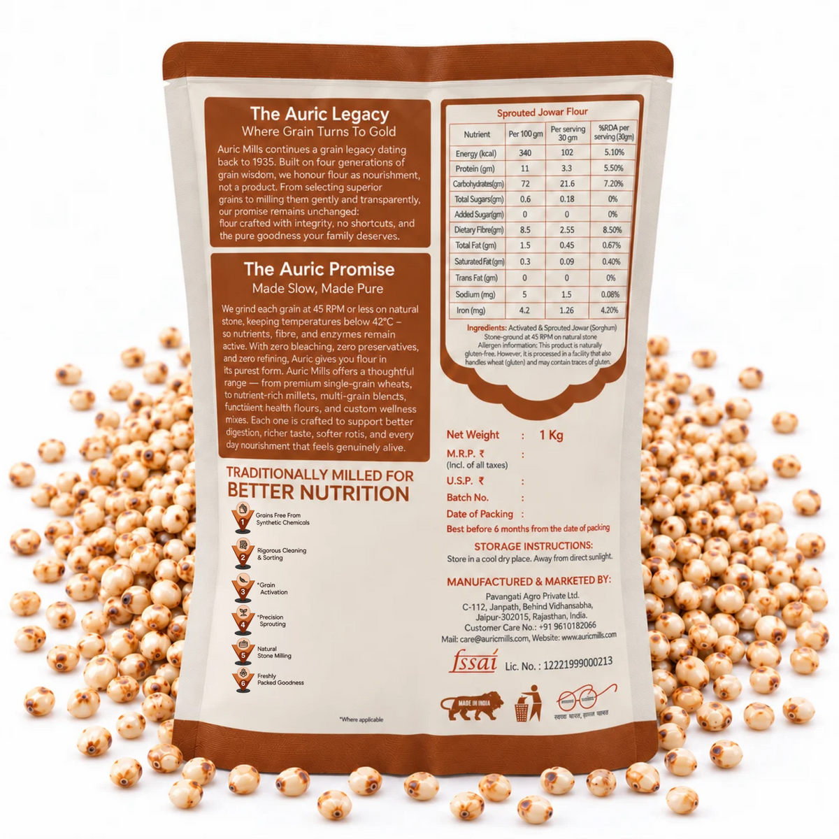 Sprouted Jowar Flour