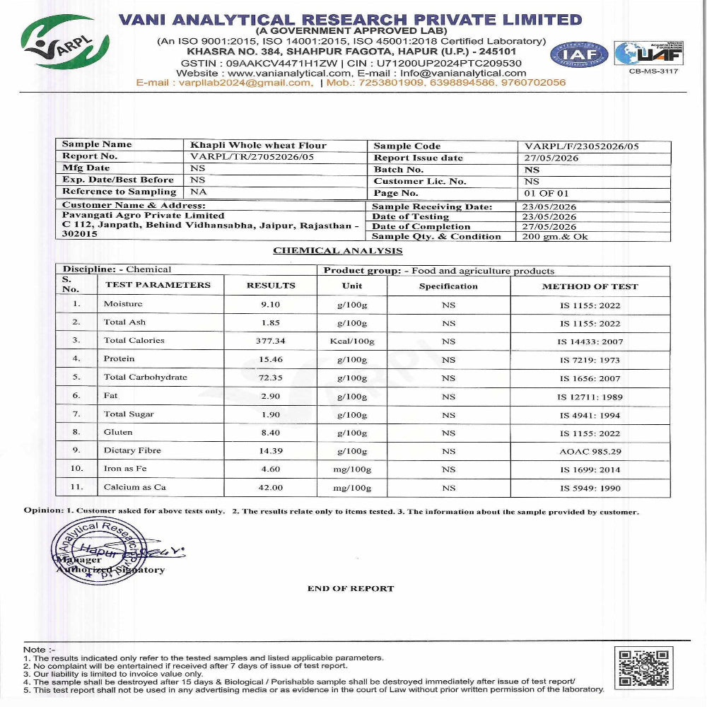 Khapli Whole Wheat Flour