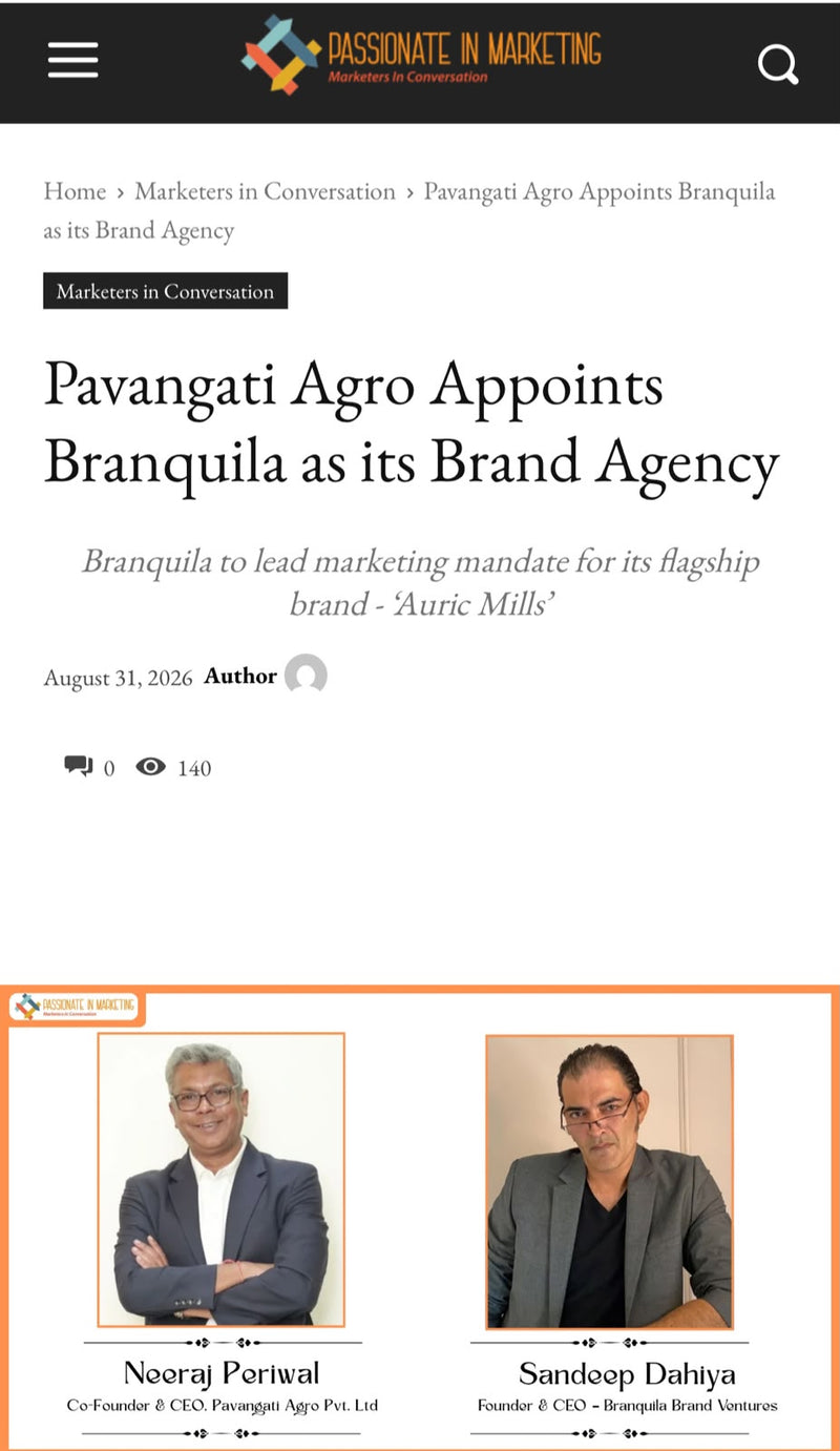 Pavangati Agro Appoints Branquila as its Brand Agency