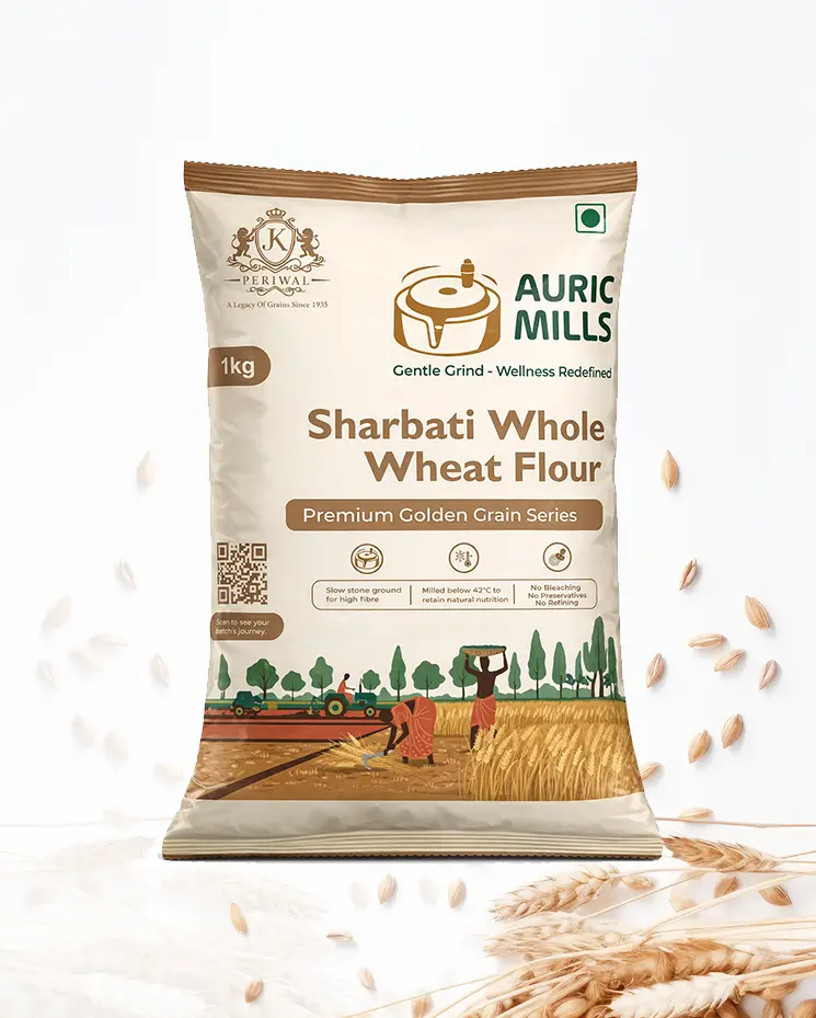 Sharbati Whole Wheat Flour (1 Kg)